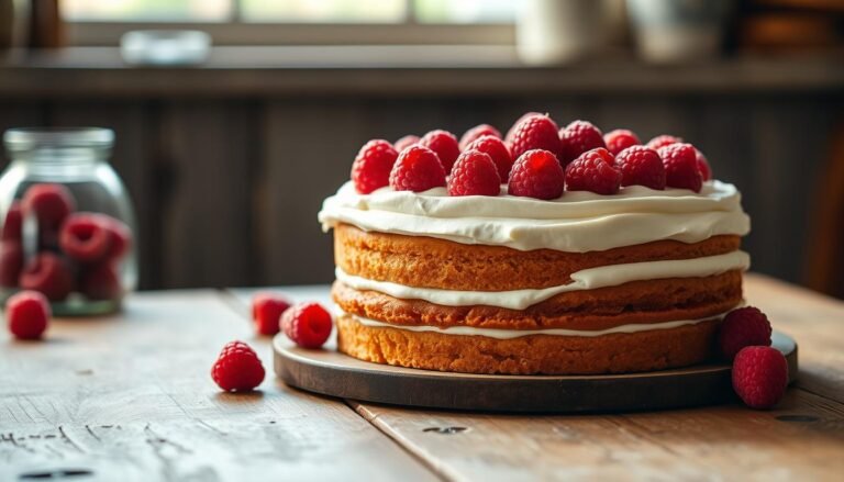 Raspberry Vanilla Cake
