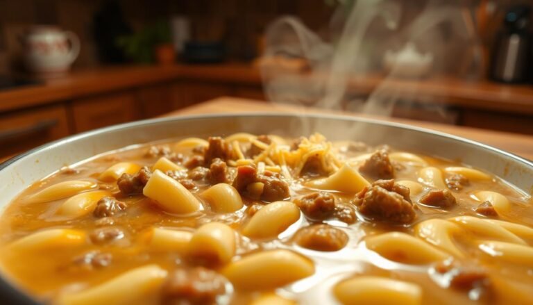 One-Pot Macaroni Cheeseburger Soup – NO VELVEETA!