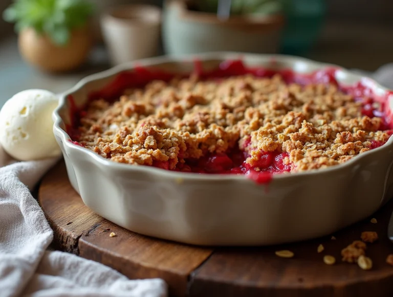Irresistible Rhubarb Crisp